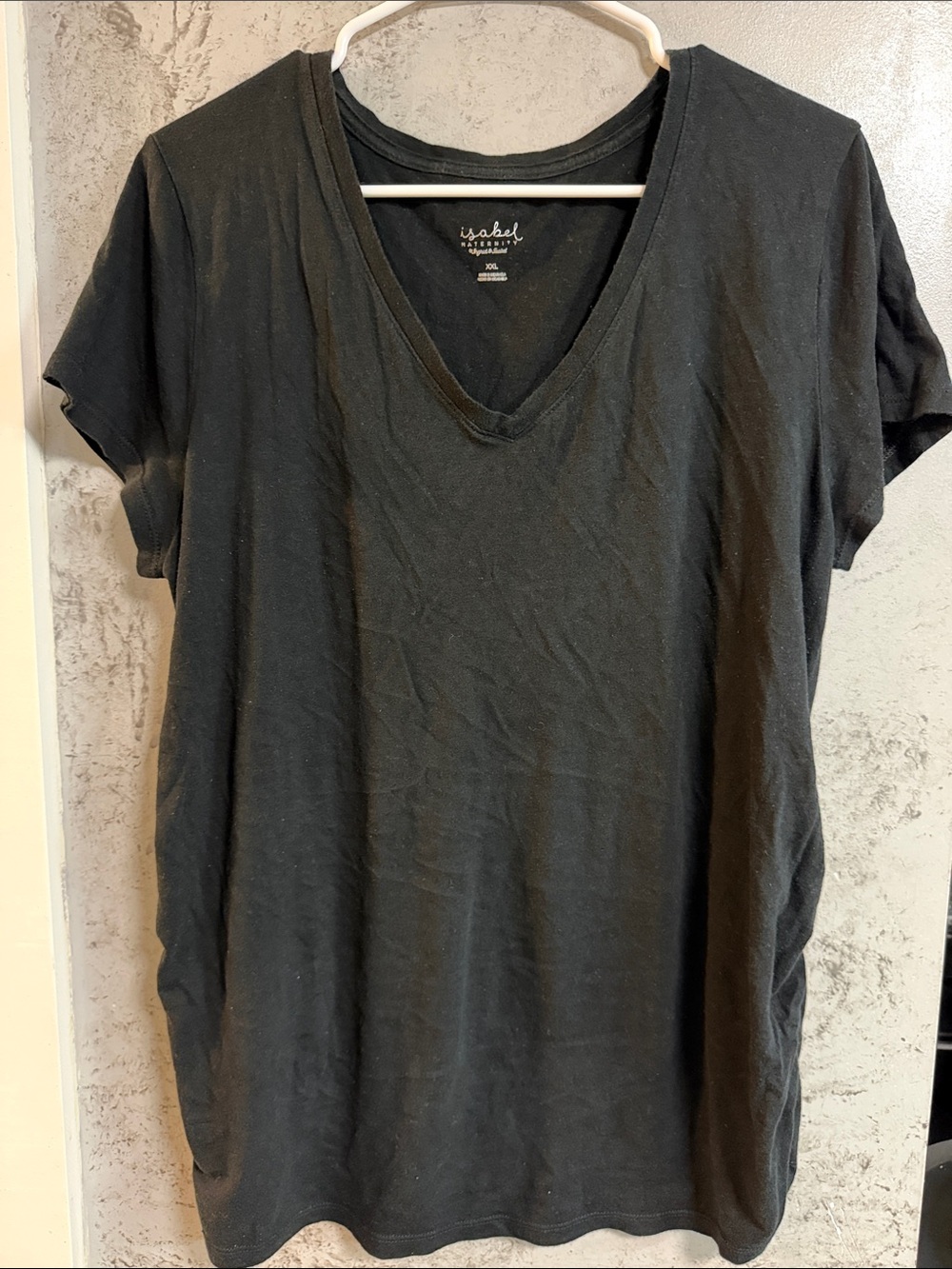 Isabel Maternity by Ingrid & Isabel Black V-Neck Short Sleeve Tee